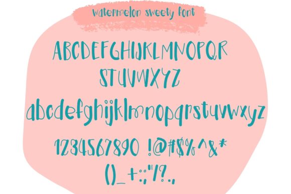 Watermelon Sweety Font Poster 9