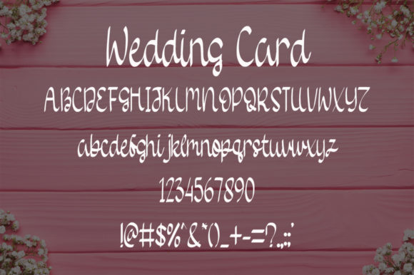 Wedding Card Font Poster 4