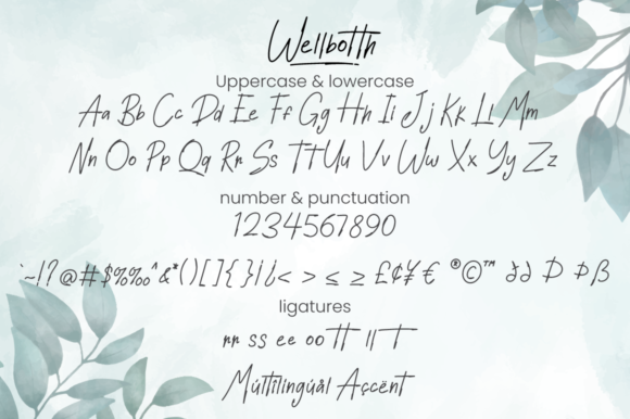 Wellbotth Font Poster 6