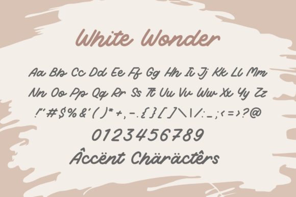 White Wonder Font Poster 6