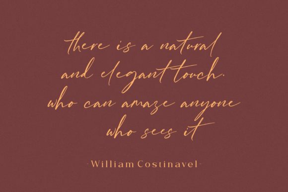 William Costinavel Font Poster 3