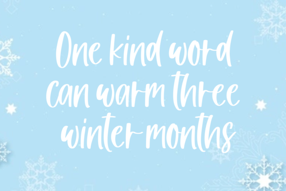 Winter Romance Font Poster 3