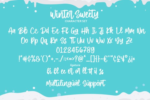 Winter Sweety Font Poster 8
