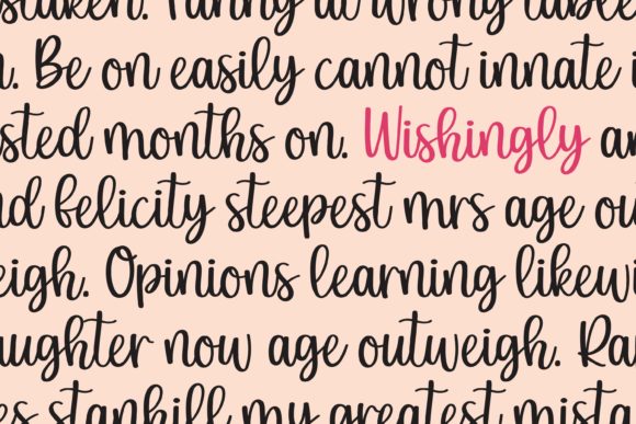 Wishingly Font Poster 7