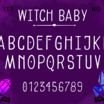 Witch Baby Font Poster 2