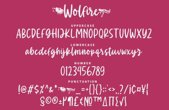 Wolfire Font Poster 3