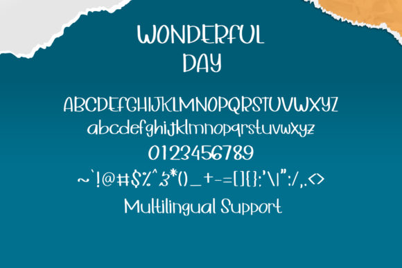 Wonderful Day Font Poster 6