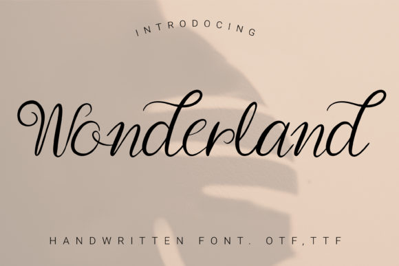 Wonderland Font Poster 1