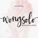 Wongsolo Font Poster 1