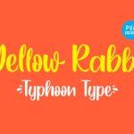 Yellow Rabbit Font Poster 1