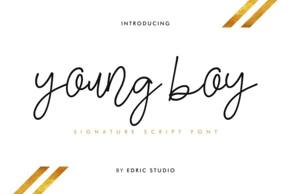 Young Boy Font Poster 2