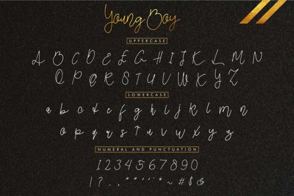 Young Boy Font Poster 5