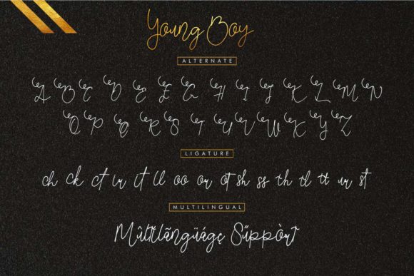 Young Boy Font Poster 8