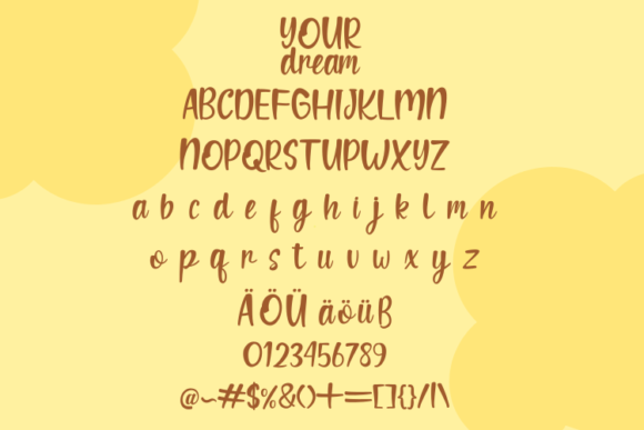 Your Dream Font Poster 9