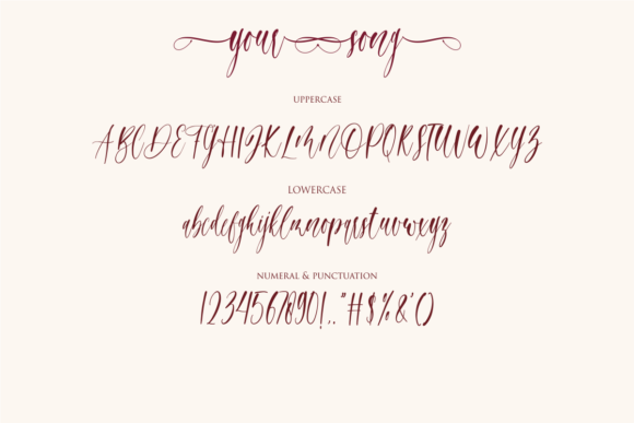 Your Song Font Poster 8