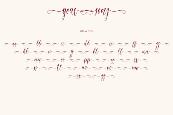 Your Song Font Poster 9
