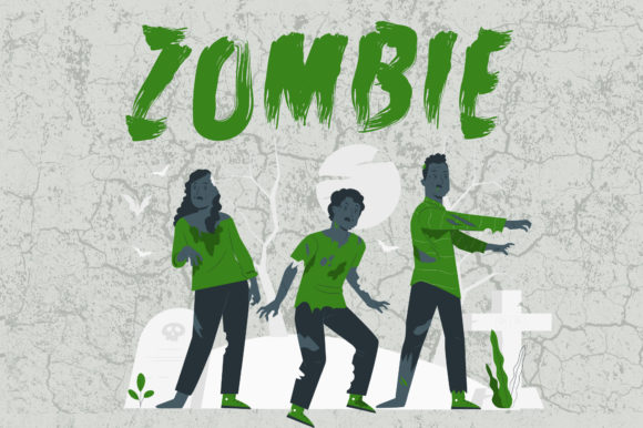 Zombie Attack Font Poster 4