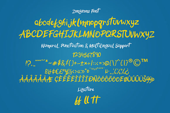 Zongzons Font Poster 2