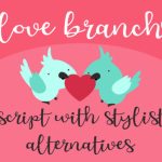 ZP Love Branch Font Poster 1