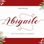 Abigaile Font Poster 1