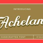 Achelan Font Poster 1