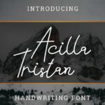 Acilla Tristan Font Poster 1