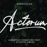 Acterum Font Poster 1