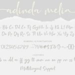 Adinda Melia Font Poster 10