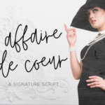 Affaire De Coeur Font Poster 1