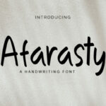 Afrasty Font Poster 1