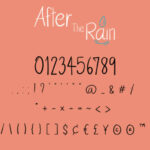 After the Rain Font Poster 4