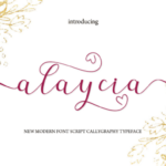 Alaycia Font Poster 1