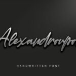 Alexandroupoli Font Poster 1