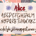 Alice Font Poster 3