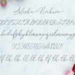 Alisha Nahwa Font Poster 3