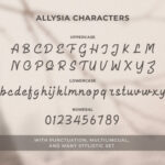 Allysia Font Poster 11