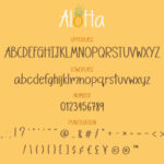 Aloha Font Poster 3