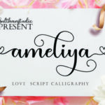 Ameliya Font Poster 1