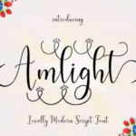 Amlight Font Poster 1