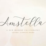 Amstella Font Poster 1