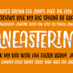 Aneasterina Font Poster 6