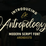 Anthropology Font Poster 1