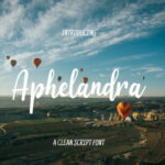 Aphelandra Font Poster 1