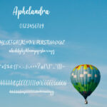 Aphelandra Font Poster 5