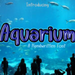 Aquarium Font Poster 1