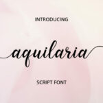 Aquilaria Font Poster 1