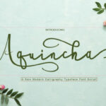 Aquincha Font Poster 1