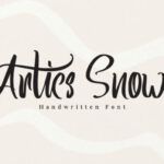 Artics Snow Font Poster 1