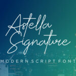 Astella Signature Font Poster 1