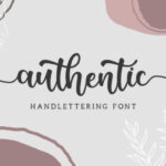 Authentic Font Poster 1